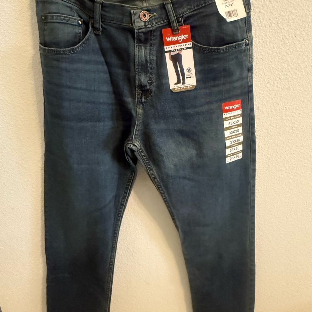 Five Star Men's Dark Blue Slim Jeans